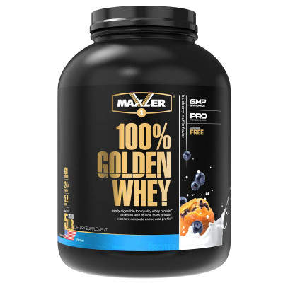 Сывороточный протеин Maxler 100% Golden Whey Pro 5 lb, 2270 г, Черничный маффин