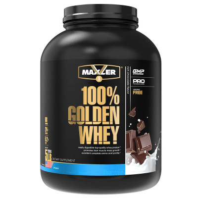 Сывороточный протеин Maxler 100% Golden Whey Pro 5 lb, 2270 г, Насыщенный шоколад
