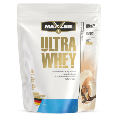 Сывороточный протеин Maxler Ultra Whey, 900 г, Латте макиато