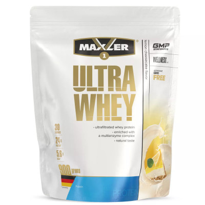 Сывороточный протеин Maxler Ultra Whey, 900 г, Лимонный чизкейк