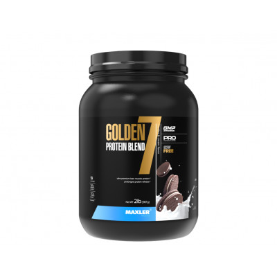 Сывороточный протеин Maxler Golden 7 Protein Blend, 907 г, Печенье со сливками