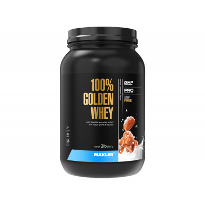 Сывороточный протеин Maxler 100% Golden Whey Pro 2 lb, 907 г, Соленая карамель