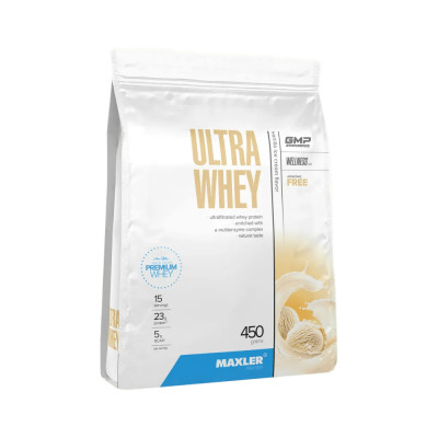 Сывороточный протеин Maxler Ultra Whey, 450 г, Ванильное мороженое