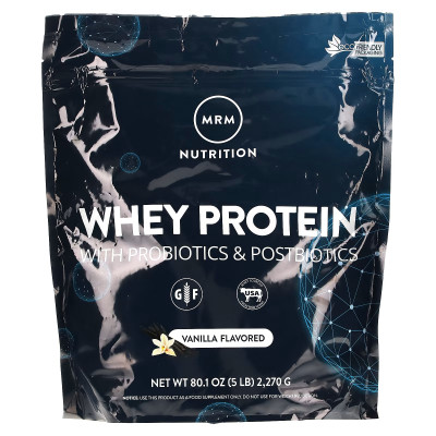 Сывороточный протеин MRM Nutrition Whey Protein, 2270 г, Ваниль