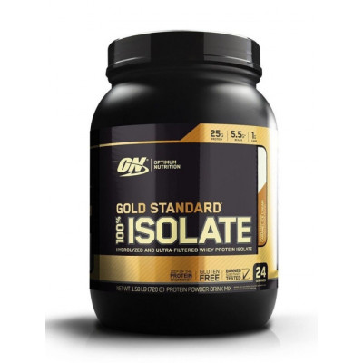 Изолят сывороточного протеина Optimum Nutrition 100% Isolate Gold Standard, 720 г, Взбитое карамельное мороженое