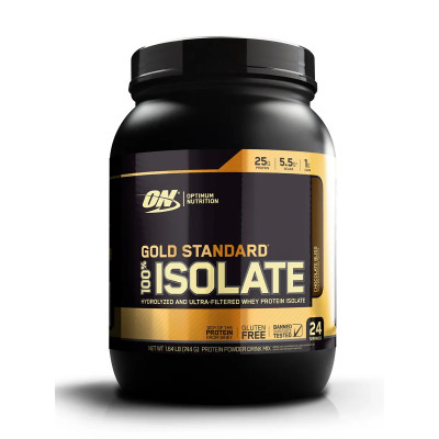 Изолят сывороточного протеина Optimum Nutrition 100% Isolate Gold Standard, 744 г, Шоколадное блаженство