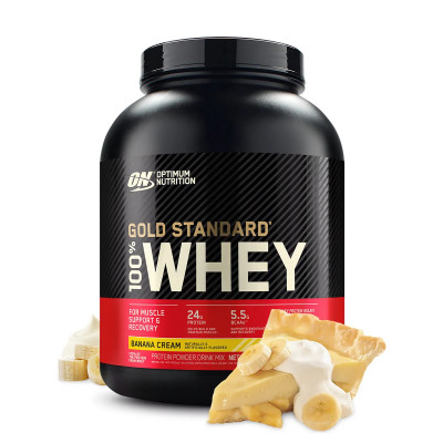 Сывороточный протеин Optimum Nutrition Gold Standard 100% Whey, 2270 г, Банановый крем