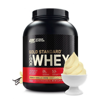 Сывороточный протеин Optimum Nutrition Gold Standard 100% Whey, 2270 г, Французский ванильный крем