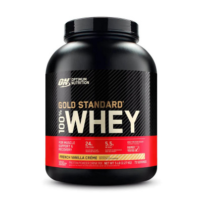 Сывороточный протеин Optimum Nutrition Gold Standard 100% Whey, 2270 г, Французский ванильный крем