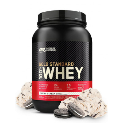 Сывороточный протеин Optimum Nutrition Gold Standard 100% Whey, 837 г, Печенье с кремом