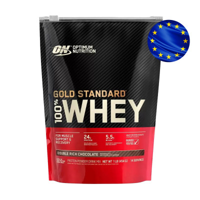 Сывороточный протеин Optimum Nutrition 100 % Whey protein Gold standard, 465 г, Double Rich Chocolate, EU