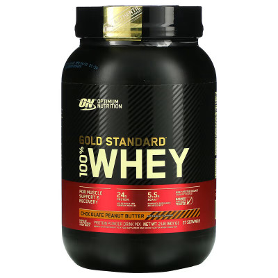 Сывороточный протеин Optimum Nutrition Gold Standard 100% Whey, 907 г, Шоколадно-арахисовая паста