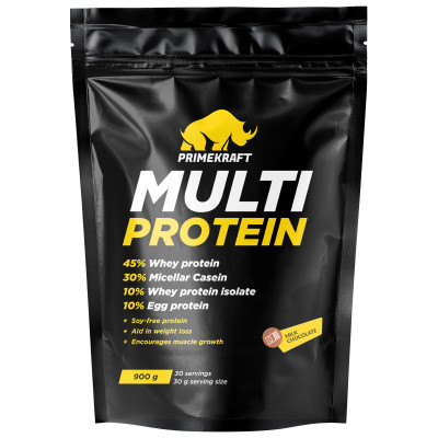 Многокомпонентный протеин Prime Kraft Multi Protein, 900 г, Молочный шоколад