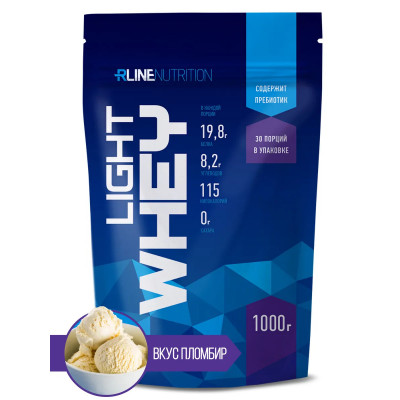 Сывороточный протеин RLine Light Whey, 1000 г, Ванильное мороженое