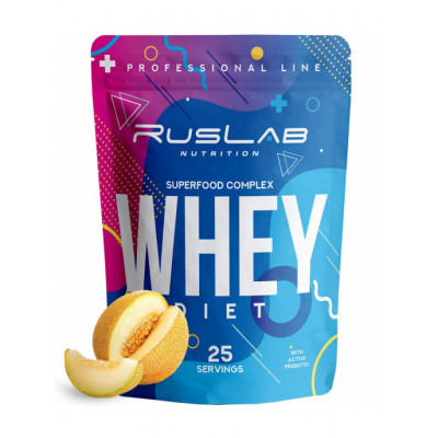 Сывороточный протеин RusLabNutrition Whey Diet, 800 г, Дыня