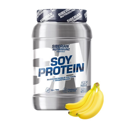 Соевый протеин Siberian Nutrogunz Soy Protein, 750 г, Банан