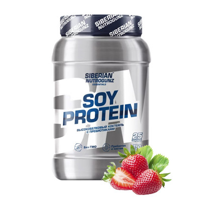 Соевый протеин Siberian Nutrogunz Soy Protein, 750 г, Клубника