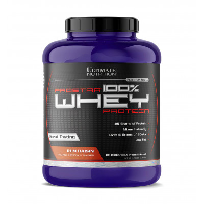 Протеин Ultimate Nutrition Prostar Whey, 2390 г, Ром с изюмом