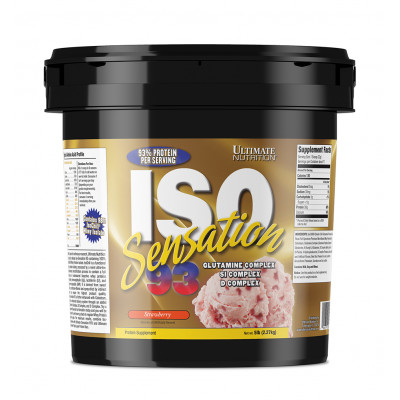Изолят сывороточного протеина Ultimate Nutrition ISO Sensation, 2270 г, Клубника