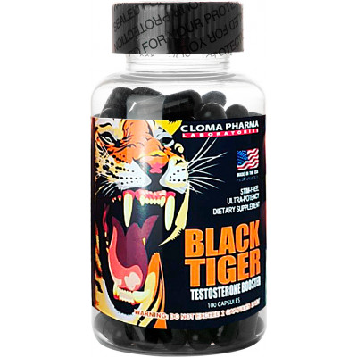 Тестобустер Cloma Pharma Black Tiger, 100 капсул