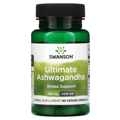 Ашваганда Swanson Ultimate Ashwagandha, 250 мг, 60 капсул