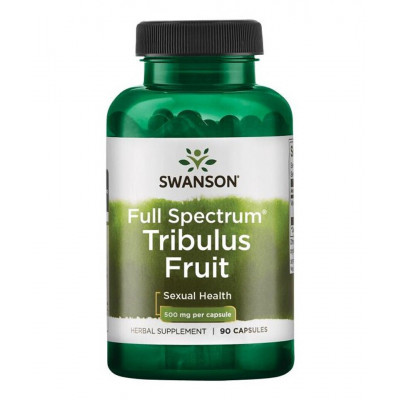 Плоды трибулуса Swanson Full Spectrum Tribulus Fruit, 500 мг, 90 капсул