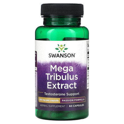 Трибулус Swanson Mega Tribulus Extract, 250 мг, 60 капсул