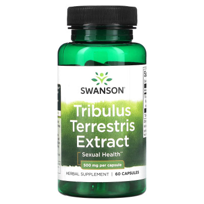 Трибулус террестрис Swanson Full Tribulus Terrestris Extract, 500 мг, 60 капсул