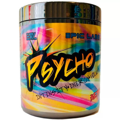 Предтренировочный комплекс Epic Labs Psycho, 250 г, 20 порций, Ягоды