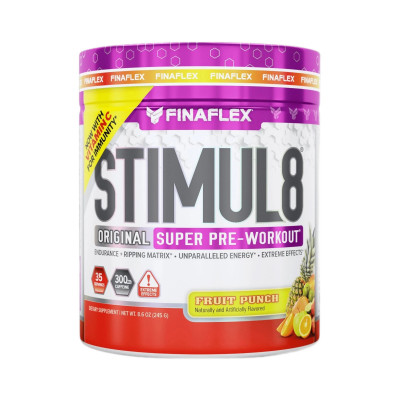 Предтренировочный комплекс Finaflex Stimul8 Original Super Pre-Workout powder, 245 г, Фруктовый пунш