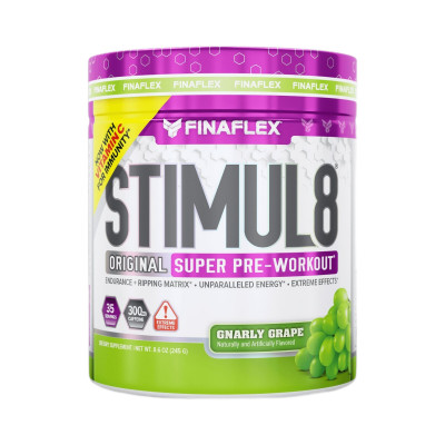 Предтренировочный комплекс Finaflex Stimul8 Original Super Pre-Workout powder, 245 г, Виноград