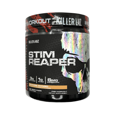 Предтренировочный комплекс Killer Labz Stim Reaper, 216 г, 30 порций, Orange Mango