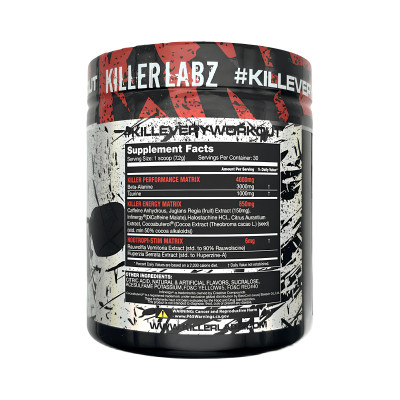 Предтренировочный комплекс Killer Labz Stim Reaper, 216 г, 30 порций, Rest In Peach