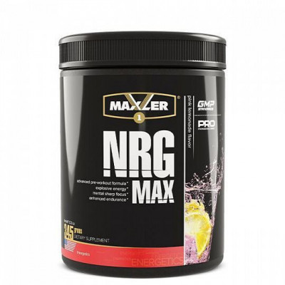 Предтренировочный комплекс Maxler NRG MAX, 345 г, Розовый лимонад
