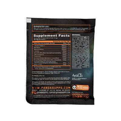 Предтренировочный комплекс Panda Supps Pandamic, 1 порция, Peach Gummy