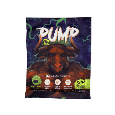 Предтренировочный комплекс Panda Supps Pump, 1 порция, Blackberry lime