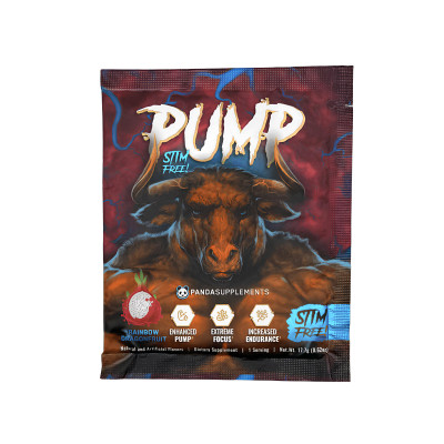 Предтренировочный комплекс Panda Supps Pump, 1 порция, Rainbow dragonfruit