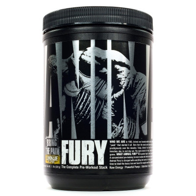 Предтренировочный комплекс Universal Nutrition Animal Fury, 501 г, 30 порций, Лимонад