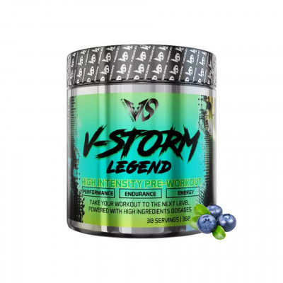 Предтренировочный комплекс V-Shape Supps V-storm Legend, 360 г, Черника