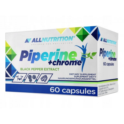 Пиперин и хром AllNutrition Piperine + Chrome, 60 капсул