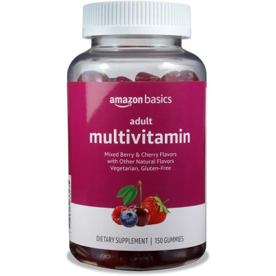 Жевательные мультивитамины Amason Basics Multivitamin, 150 жевательных мармеладок, Ягодный