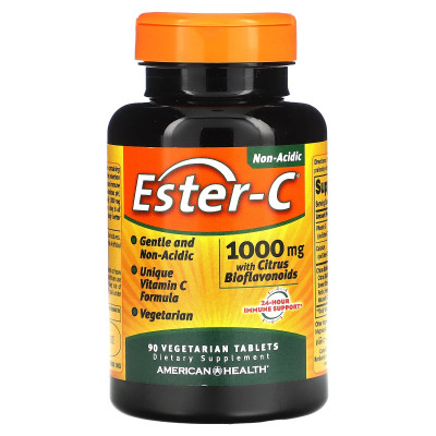 Витамин C с цитрусовыми биофлавоноидами American Health Ester-C with Citrus Bioflavonoids, 1000 мг, 90 таблеток