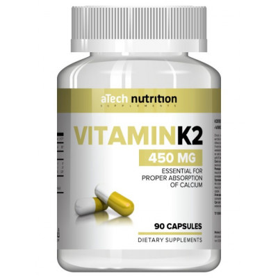Витамин К2 aTech nutrition Vitamin К2, 100 мкг, 90 капсул