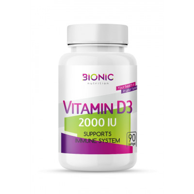 Витамин Д3 Bionic Nutrition Vitamin D3, 2000 IU, 90 капсул