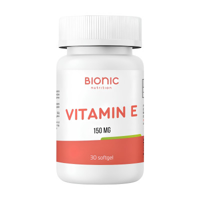 Витамин Е Bionic Nutrition Vitamin E, 30 мягких гелевых капсул