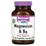 Магний и Витамин B6 Bluebonnet Nutrition Magnesium & B6, 400 мг, 90 вегетарианских капсул