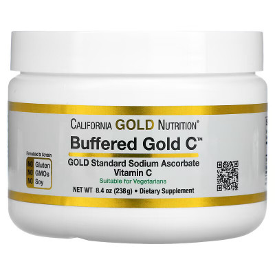 Буферизованный витамин C California Gold Nutrition Vitamin C buffered, 238 г