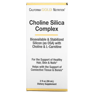 Холиновый и кремниевый комплекс California Gold Nutrition Choline Silica Complex, 59 мл
