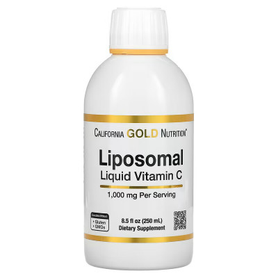 Липосомальный жидкий витамин C California Gold Nutrition Liposomal Luquid Vitamin C, 250 мл