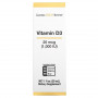 Витамин Д3 California Gold Nutrition Vitamin D3, 1000 IU, 30 мл